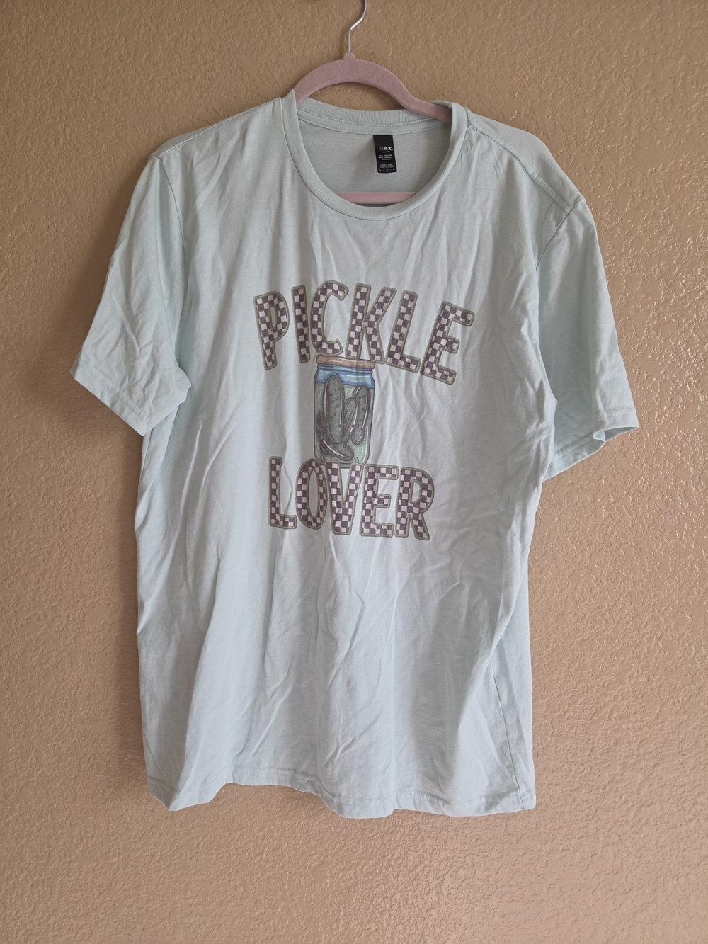 Pickle lover checkered district tee